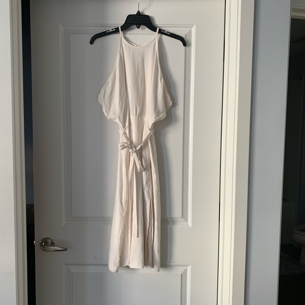 Kookai cream midi dress